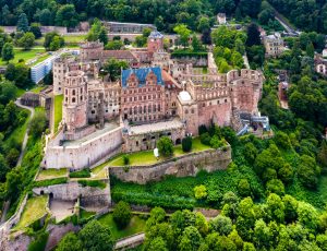 Luftaufnahme, castello Heidelberg shutterstock_1525312376