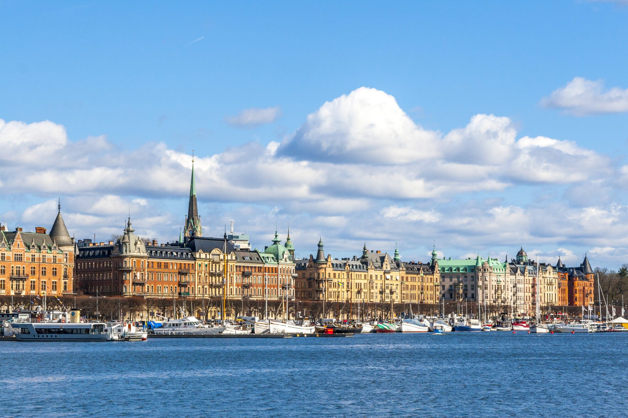 Aerial,View,Old,Town,Of,Stockholm,,Sweden