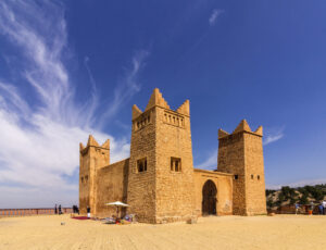 Ancient,Fortress,Named,Kasbah,Ras,El-ain,,In,Asserdoun,,Province,Of