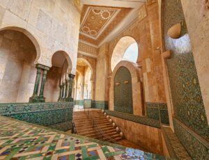 Ornate,Arches,And,Ceiling,Details,Of,Hassan,Ii,Mosque,In