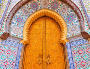 Fes,,Morocco.,Magnificent,Gate,Bab,El-makhzen,Of,The,Royal,Palace