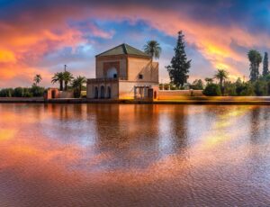 The,Menara,Pavilion,And,Gardens,In,Marrakesh,,Morocco,,Captured,At